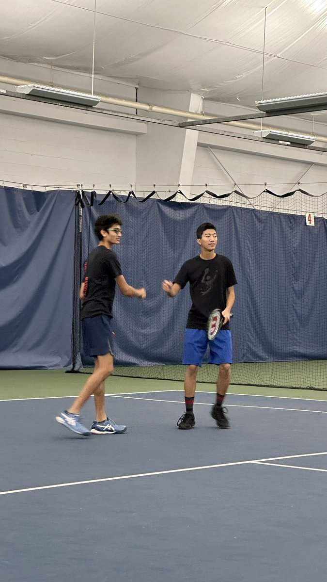 The <a href="/woodlandsrams/">The Woodlands School</a>  tennis team is off to a great start at the ROPSSAA tennis finals at the <a href="/ontarioracquet/">Ontario Racquet Club</a>.
