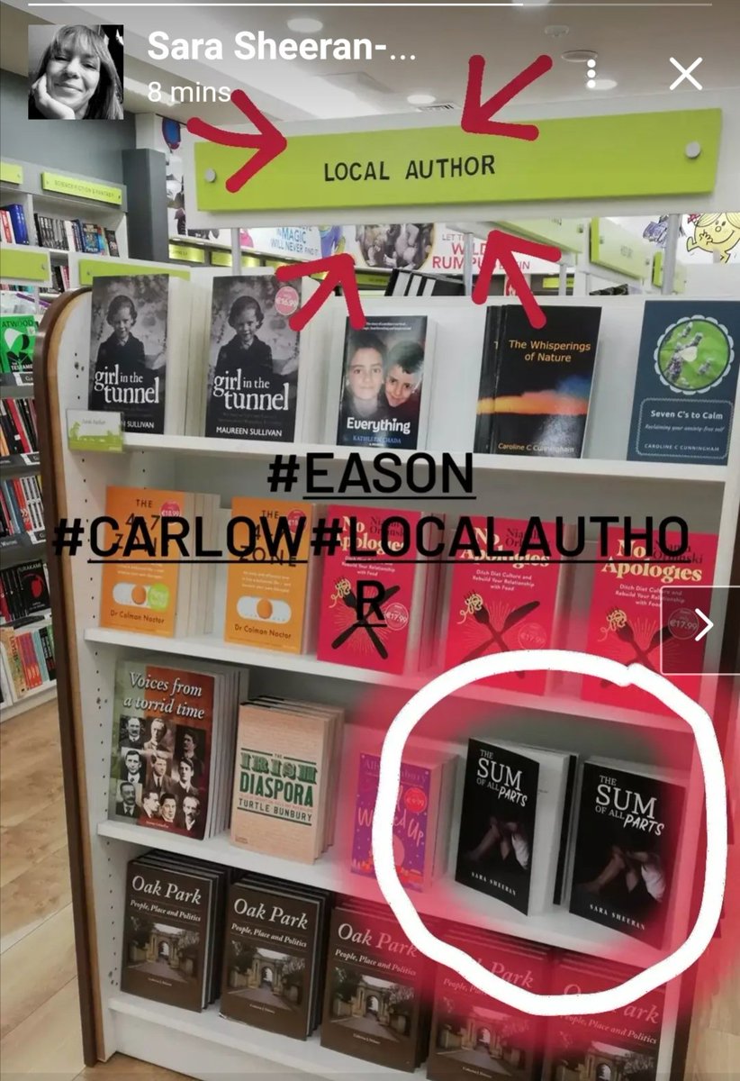 SaraSheeran3's tweet image. Last night Eason, Carlow,  hosted the first local author event featuring Caroline Cunningham. It was a wonderful evening and next month yours truly will be participating in this event, so watch this space 😊
#thesumofallparts #autho#easons #carlow #fairgreenshoppingcentre