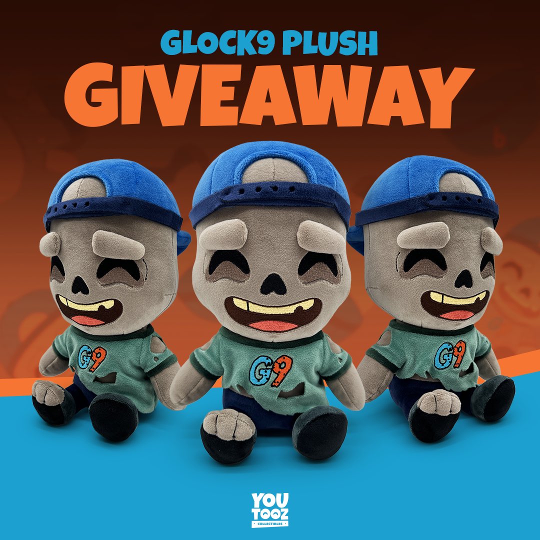 Retweet this &amp; Follow <a href="/youtooz/">youtooz</a> for a chance to win a Glock9 plush dropping on October 24th! #giveaway