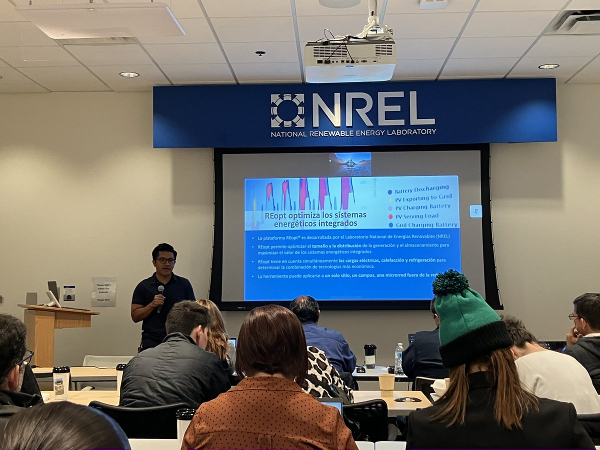 GlobalClimateAP's tweet photo. This entire week @NREL on behalf of GCAP and in partnership with @el_BID hosted a study tour with over 30 clean energy experts from 11 Latin American and Caribbean countries that are working together as part of the #RELAC to achieve 30% renewable energy penetration in the region. https://t.co/XgNGLGucYV