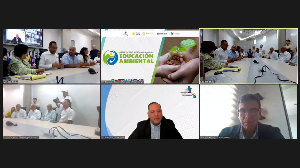 P_Mesoamerica's tweet photo. #HOY | Suscriben memorando para la instrumentación del Observatorio Mesoamericano de #EducaciónAmbiental entre @MinAmbienteCo, @udistrital, @udeatlantico y la Dirección Ejecutiva @P_Mesoamerica. 

Además define la coordinación para iniciativas que se implementen.
@CancilleriaCol https://t.co/pS0M8lNnan