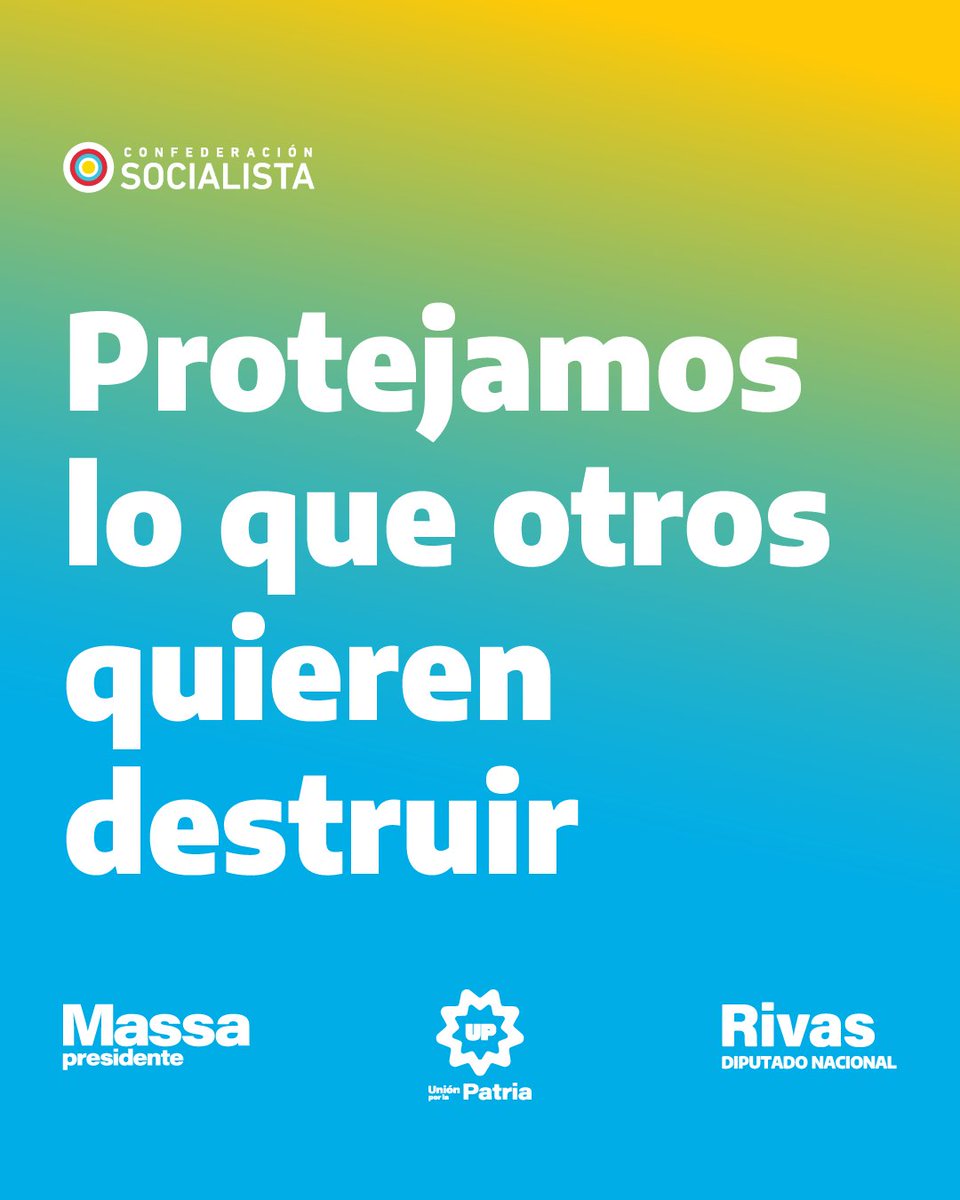 Aunque nunca dudé en votar a los candidatos de <a href="/unionxlapatria/">Unión por la Patria 🇦🇷</a>, llegué a pensarlo con cierta resignación. Pero con la fuerza militante que puso en la campaña, <a href="/SergioMassa/">Sergio Massa</a> se ganó todo mi respeto. Voy a votar con entusiasmo a la única opción de parar a las derechas. Vamos a hacer
