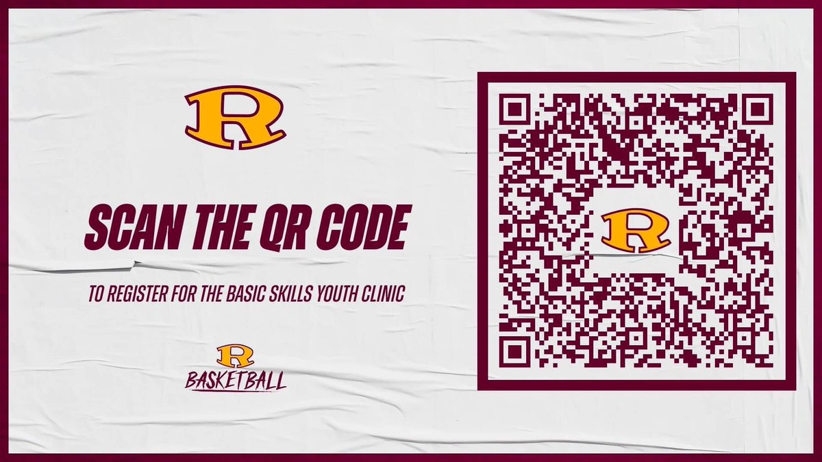 Attention Youth Parents: Join the Riverview Boys Varsity Basketball team for a pre-season skills clinic before Rec League starts! See details and QR code below for registration. #GoBucs