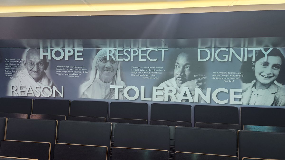 TrusteeBaxter's tweet photo. Grateful to be invited to a @CanadianFSWC Tour for Humanity presentation at a wonderful local school and witness students' commitment to #NeverAgain. Atrocities don't happen because of just one person or one group's hate and terror. Those of us with a voice must not be silent. https://t.co/cOhYa2Zzmm
