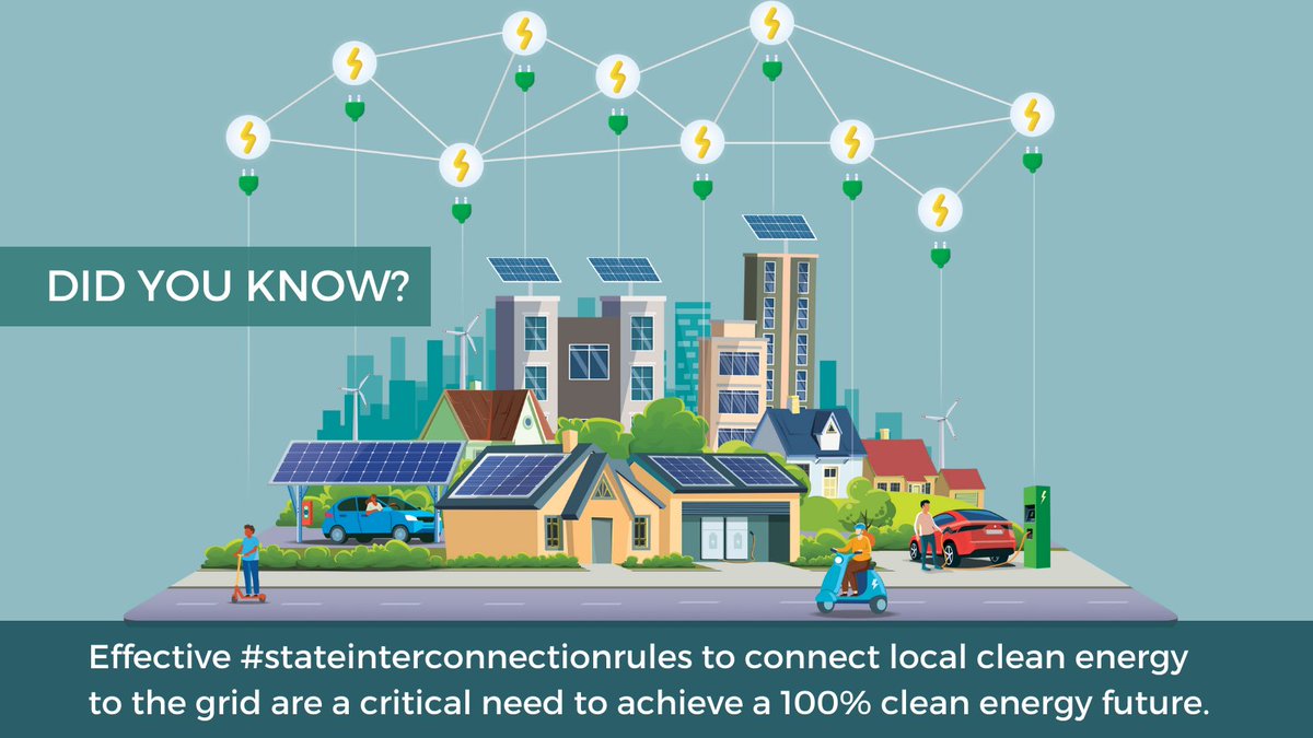 IRECUSA's tweet photo. Effective #stateinterconnectionrules to connect local #cleanenergy to the grid are a critical need to achieve a 100% clean energy future. Do you know what characterizes good interconnection policies? Find out at https://t.co/jrsXFzKxpj https://t.co/tBZ62Xtfty