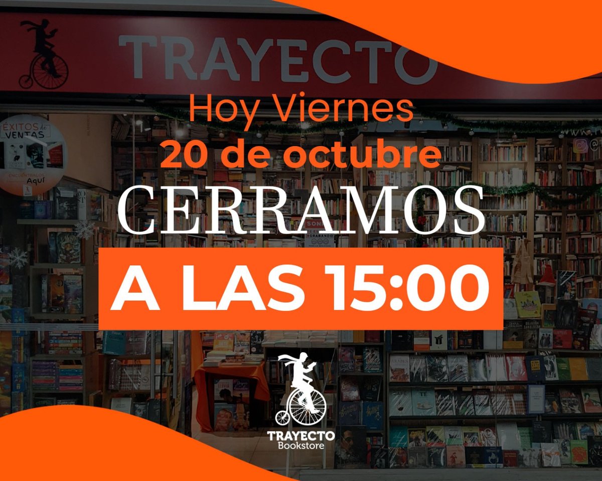 trayectobooks's tweet photo. 🚇 ¡Hoy cerramos a las 15:00 hrs. debido a los Juegos Panamericanos! 🏆 Orgullosos de mostrar al mundo el Metro más lindo de Latinoamérica. Disculpen las molestias. 📚💫 @santiago2023 @metrodesantiago #MetroDeSantiago #JuegosPanamericanos https://t.co/rgv98o37pU