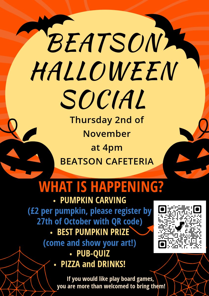 CRUK Scotland Institute Postdoc Society (@beatsonpostdocs) on Twitter photo Beatson Postdoc, Wolfson Wohl Postdoc and School of Cancer Science PhD Societies are welcoming you for Halloween Social on Thursday 2nd of November at 4:00pm in Beatson Cafeteria <a href="/CRUK_SI/">CRUK Scotland Inst</a>. Please sign with the link to order pumpkins/pizza and drinks! forms.gle/whfDkitA8QyjQ1… Beatson Postdoc, Wolfson Wohl Postdoc and School of Cancer Science PhD Societies are welcoming you for Halloween Social on Thursday 2nd of November at 4:00pm in Beatson Cafeteria <a href="/CRUK_SI/">CRUK Scotland Inst</a>. Please sign with the link to order pumpkins/pizza and drinks! forms.gle/whfDkitA8QyjQ1…
