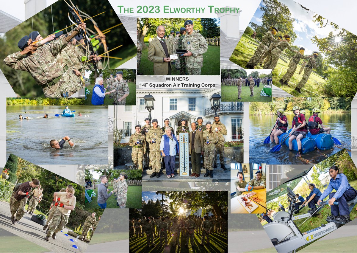 Last Saturday 12 @London @cadet units competed for the @GLRFCA @ElworthyTrophy @CTCFrimleyPark showcasing their skills, teamwork, and spirit from archery through first aid to raft building. Won by @14F_Sqn, sponsored by Fletchers’ and the Blacksmiths