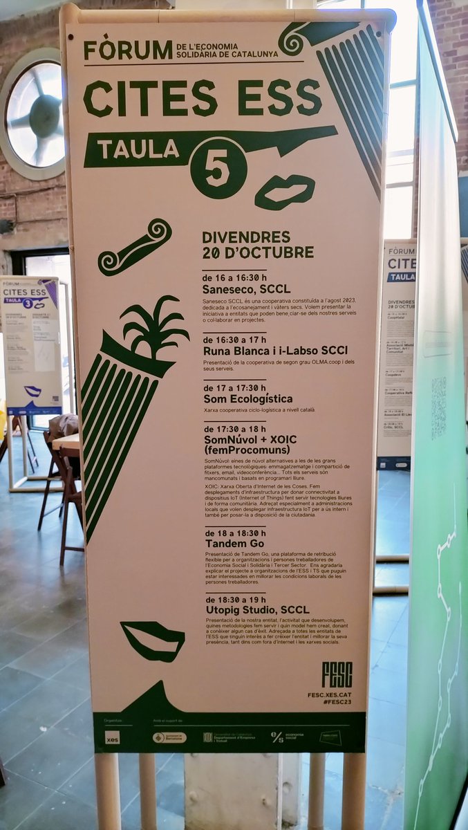 ilabso's tweet photo. Aquesta tarda a la #FESC23 amb @runablancacoop presentant el projecte https://t.co/mgUFuwVf7K #ProjecteBalca PERTE #intercooperació https://t.co/ohtkBRnhA3