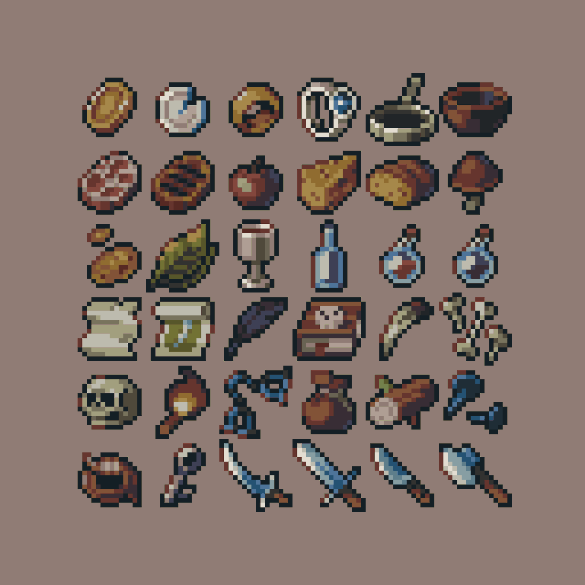 Almost finished full pack 🤺

#pixelart