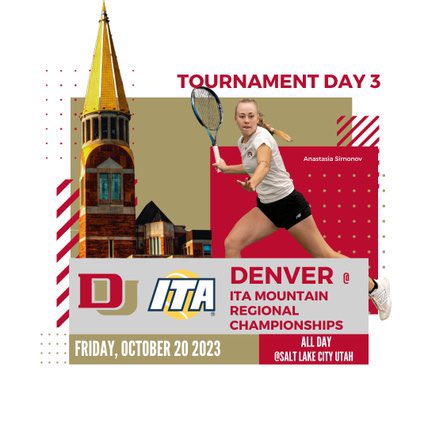 @DU_WTennis continue tournament play in day three of the ITA Mountain Regional Championships