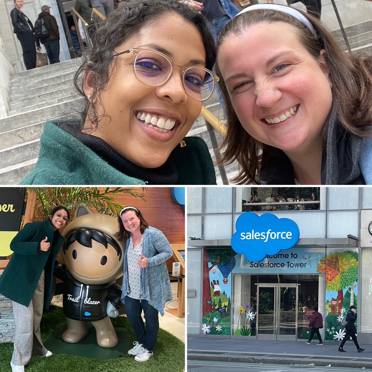 SFKellyCScott's tweet photo. ✅ A @salesforce bucket list item crossed off this week - being able to bring my new team to the NY Salesforce Tower and Ohana Floor. What an incredible moment to share my love for the Salesforce Ohana with my new DonorsChoose work family. https://t.co/ace2HS5giN
