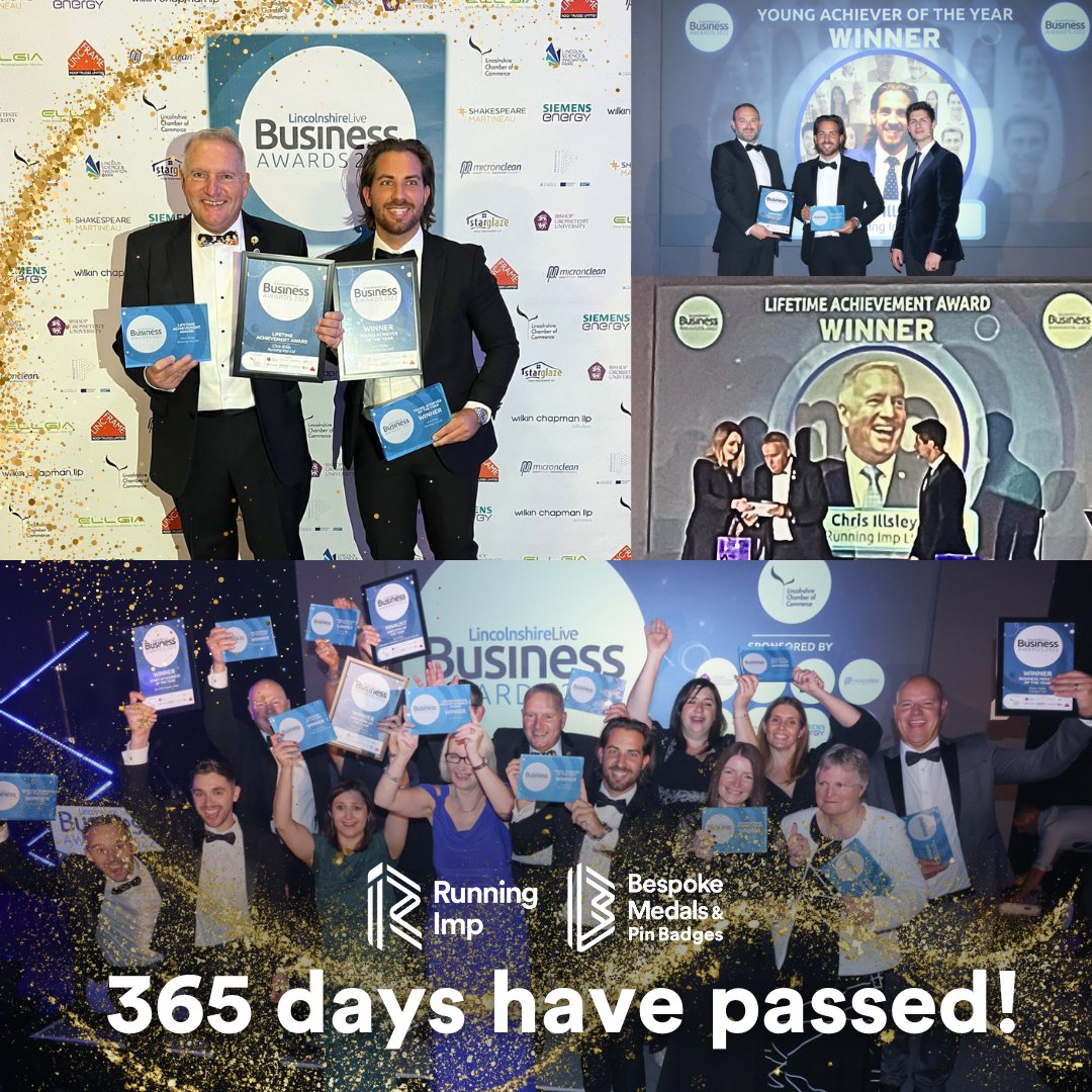 runningimp's tweet photo. It has been one whole year since our Chairman, Chris Illsley BEM and CEO, Josh Illsley, won their Awards at Lincolnshire Business Awards! πβ¨
We hope all those at the Awards this year have a fabulous evening, and Good Luck to Everyone! π
#runningimp #lincsbusinessawards https://t.co/mSJeSIyvHO