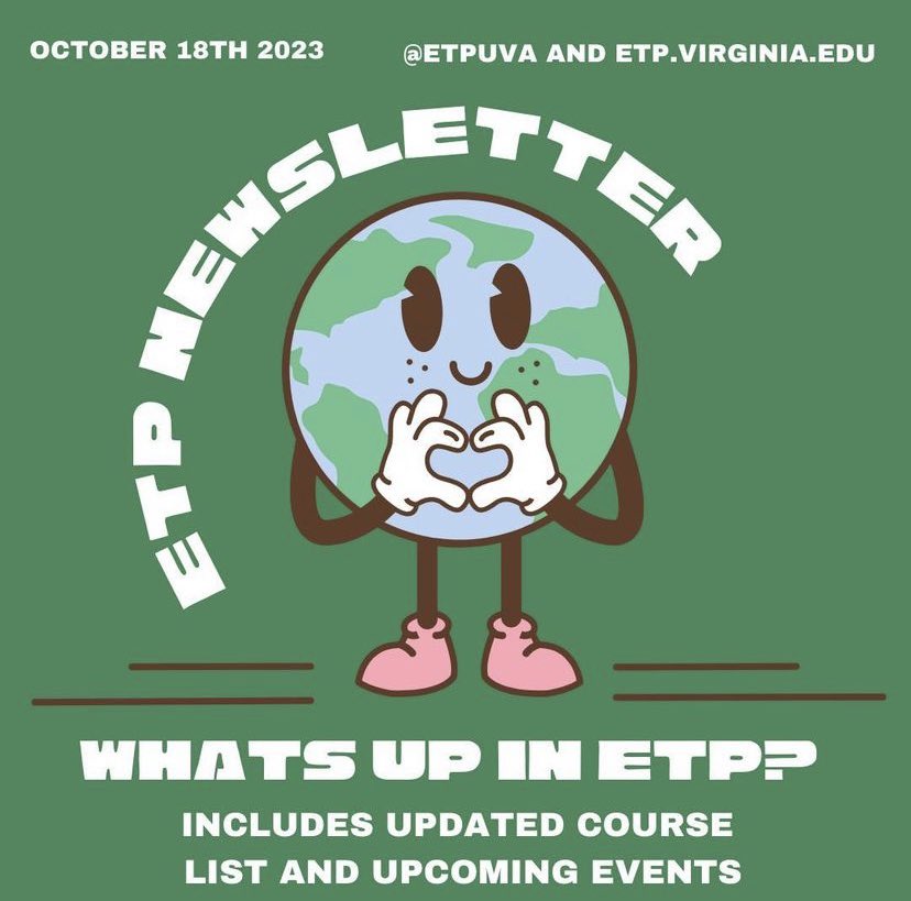 etpuva's tweet image. ETP Newsletter, October 2023
Check out what’s upcoming on our website etp.Virginia.edu