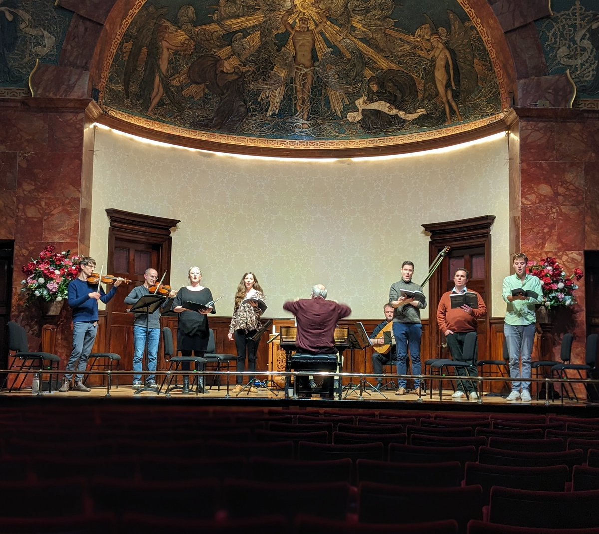 A treat for @DunedinConsort to be @wigmore_hall for Monteverdi, East & Buxtehude's Membra Jesu Nostri tonight with the luminous @phantasmviol.

There's still time to come and join us for some gorgeously swirling and reflective music.
