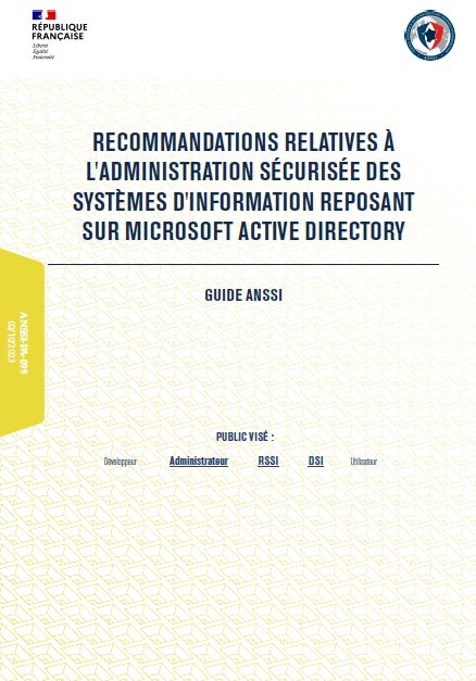 L'Active Directory est une technologie vieille comme le monde, mais sa sécurisation est un sujet bien d'actualité. Quoi de mieux qu'un doc de l'ANSSI sur les "Recommandations pour l’administration sécurisée des SI reposant sur AD" pour occuper son WE ? 

buff.ly/3PWKHHe