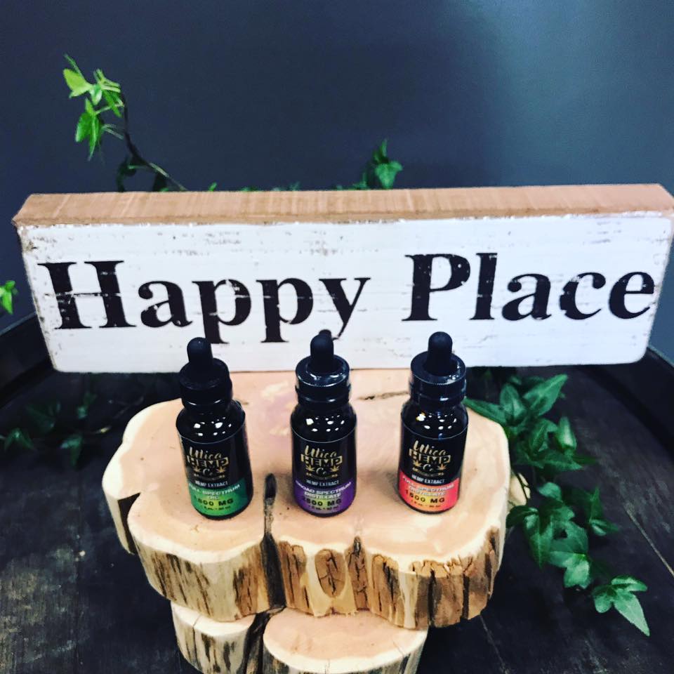 The weekend is here!!! Find your happy place at Utica Hemp Co.!