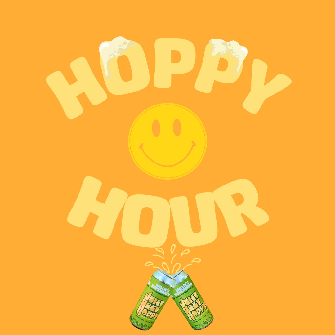 Cheers! It's Hoppy Hour every hour when a Willie's Superbrew is in hand. 🕔🍺Find the nearest Willie's Superbrew near you and keep the good times flowing with the link in bio!  #WilliesSuperbrew #HappyHour