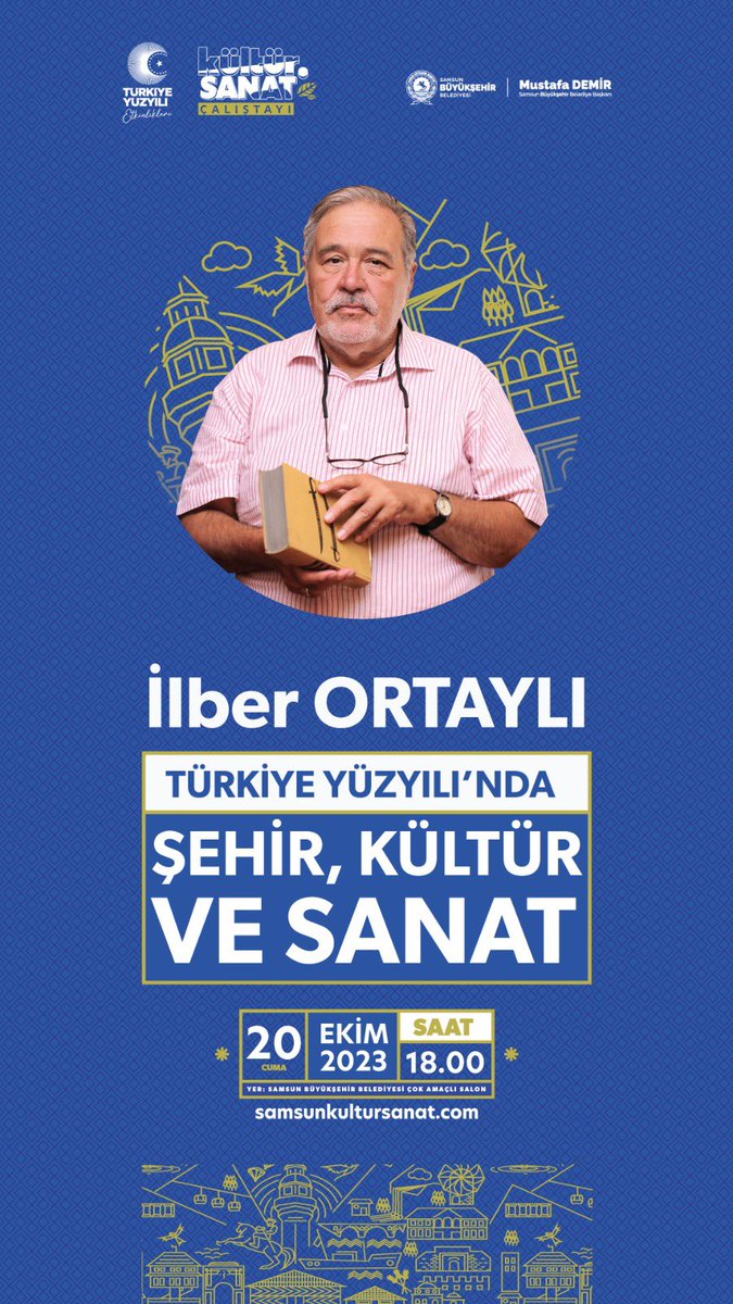 mustafademirbsk's tweet photo. Ülkemizin yaşayan kütüphanesi çok kıymetli hocamız İlber Ortaylı’nın “Türkiye Yüzyılı Konuşmaları” programını SBB TV YouTube kanalından canlı olarak takip edebilirsiniz. 📡
🔗 https://t.co/L1MNEaA8xM
#samsun #sbbtv @samsunbsb @sbbtv55 https://t.co/oPwPLphmcf