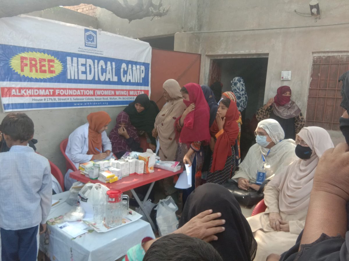 AKFWomenWing's tweet image. الخدمت فاؤنڈیشن ویمن ونگ کے تحت ملتان کے میڈیکل کیمپ کا انعقاد کیا۔اور خواتین میں ہائی جین کٹس تقسیم کی گئیں۔
Bank AL-HABIB:5515008100055601-5
Swift Code: BAHLPKKA
Ph#:03324990429
#Pakistan #HelpWithAlkhidmat #Medical #Health #alkhidmat #woman #multan