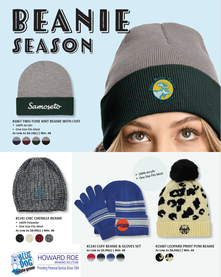 HowardRoeGifts's tweet photo. IKYK that it's Beanie Season!!!
Top off any outfit with something that's essential for casual style with a custom branded beanie. https://t.co/eW0SdmhiqE