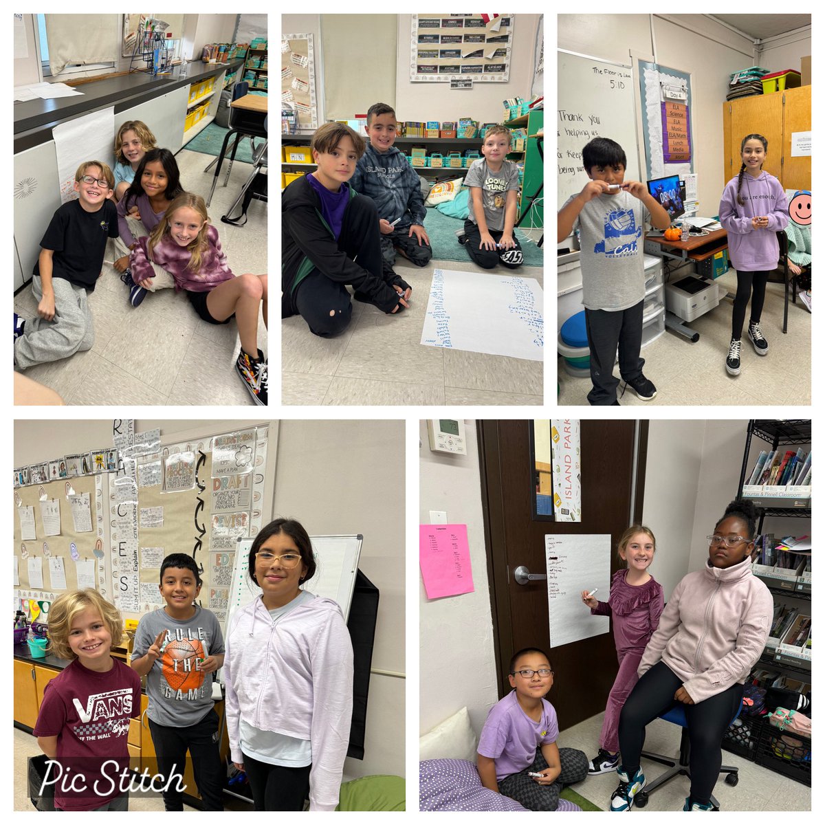 We worked together to generate possible story ideas and start drafting a story. Once ideas were jotted down, groups moved to the next station to write about one of those ideas.  We will continue the writing process to improve our group writing. 📝