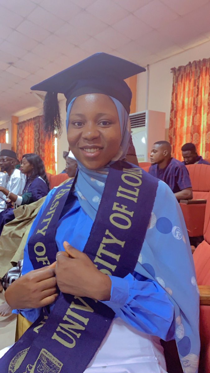 BarakatAderemi's tweet photo. Aliamdulillah 🙏🏽❤️
Real world here l come
Happy Convocation❣️
#unilorin #convocation 2023. https://t.co/xBxa9aVoQd