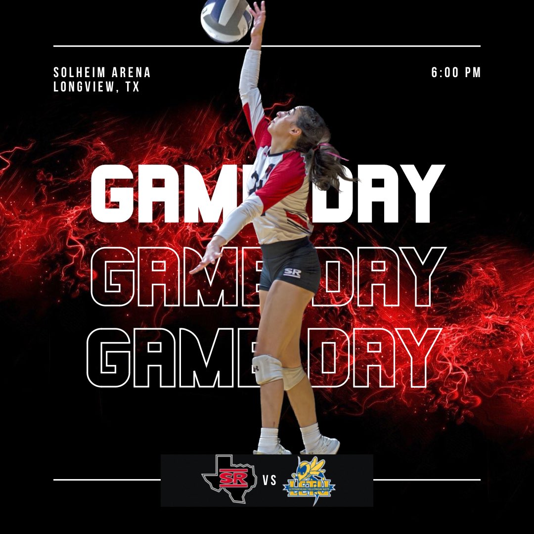 GAME DAY 🔥🏐

🆚 LeTourneau
⏰ 6:00 PM
📍 Solheim Arena | Longview, TX
📺 letuathletics.com/watch/?Live=60…
📈 letuathletics.com/sidearmstats/w…