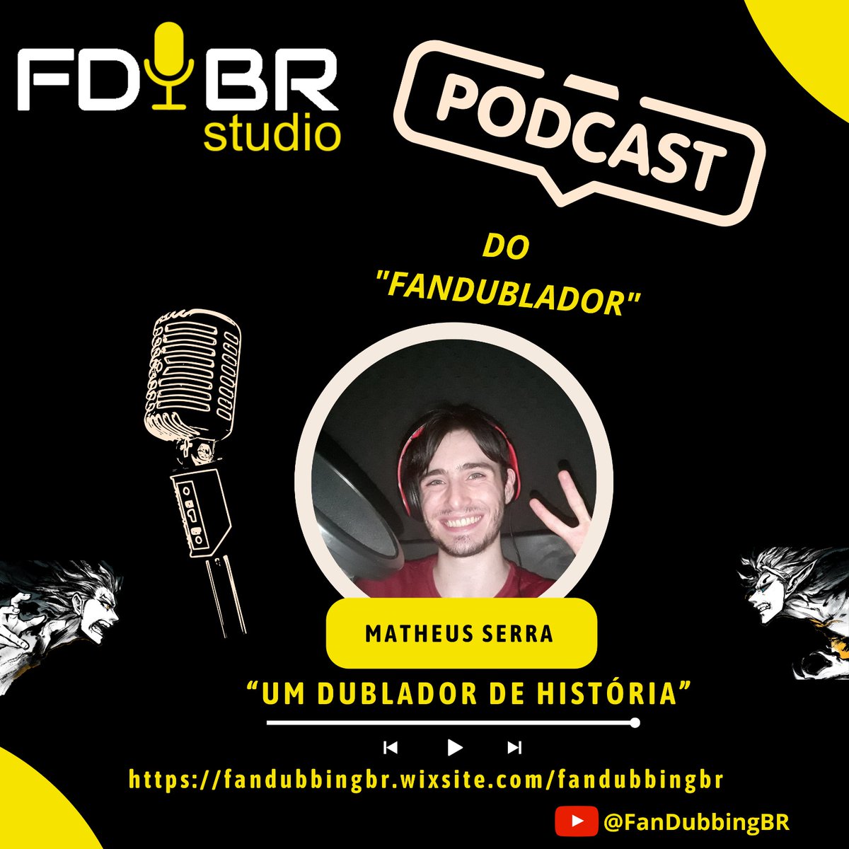 fandubbingbr's tweet photo. Se liga em quem vai ser nosso PRIMEIRO convidado! 👀

Só para deixar claro: Esse quadro NÃO será em formato de lives, e sim em formato de VÍDEOS, como se fosse uma entrevista!

Em breve no nosso canal! Aguardem. 😊 https://t.co/OejLOXbWcW