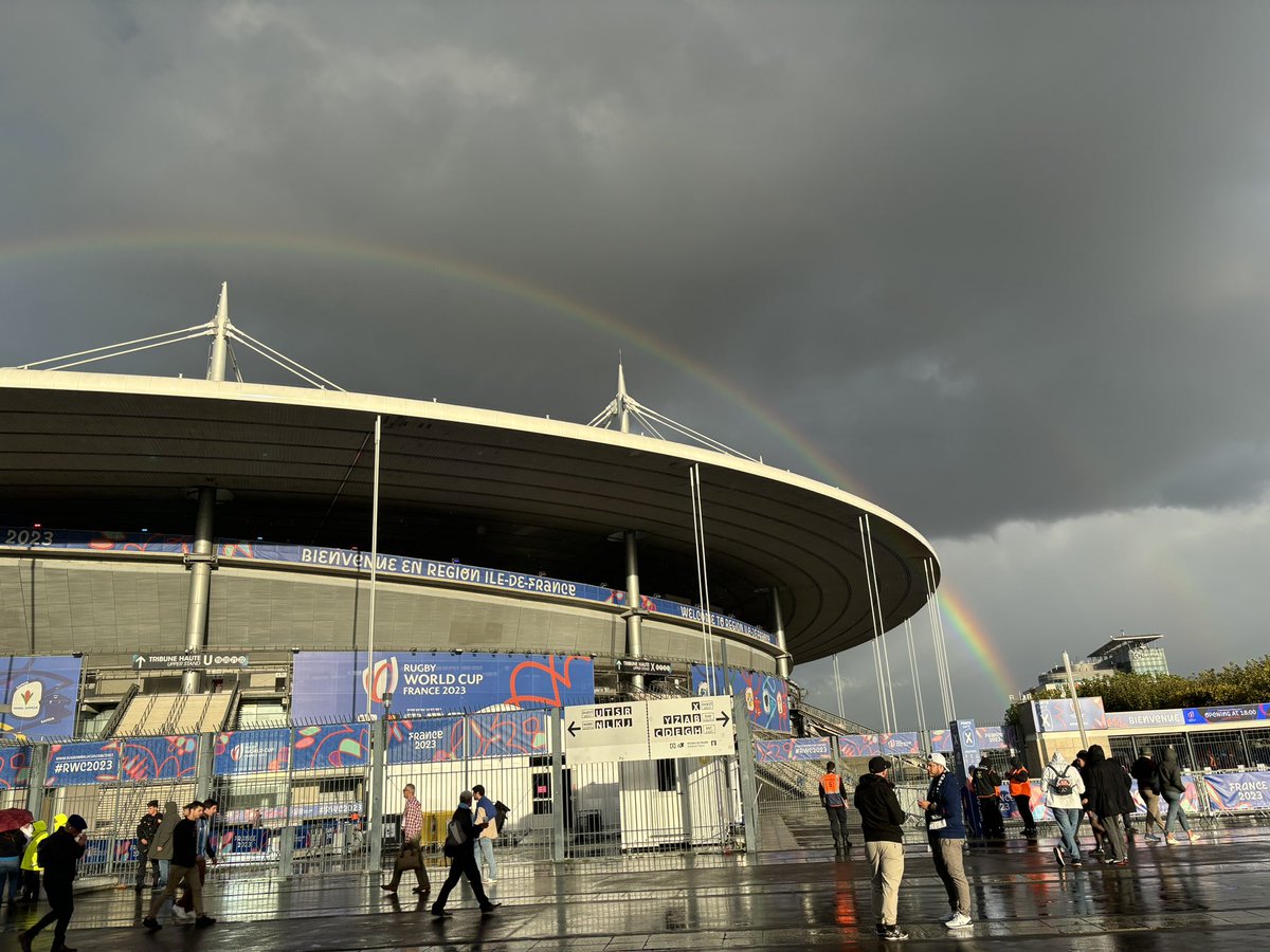 Dos arco iris para Argentina!! 🙏for <a href="/lospumas_/">Los Pumas</a> in the first 20 mins v <a href="/AllBlacks/">All Blacks</a> <a href="/Murray_Kinsella/">Murray Kinsella</a> #RWC2023
