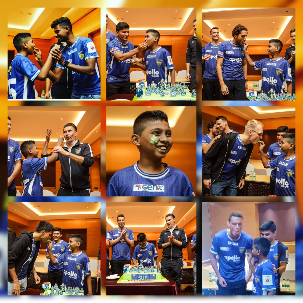Sufinavaz's tweet photo. @ChennaiyinFC This love of CFC really means a lot always 💙🥳💪⚽️ #Sufi25 #AllInForChennaiyin #MasterRafa https://t.co/gZA7R33irh