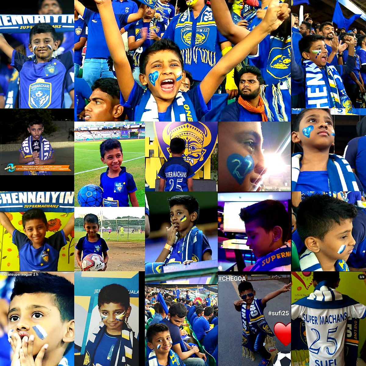Sufinavaz's tweet photo. @ChennaiyinFC This love of CFC really means a lot always 💙🥳💪⚽️ #Sufi25 #AllInForChennaiyin #MasterRafa https://t.co/gZA7R33irh