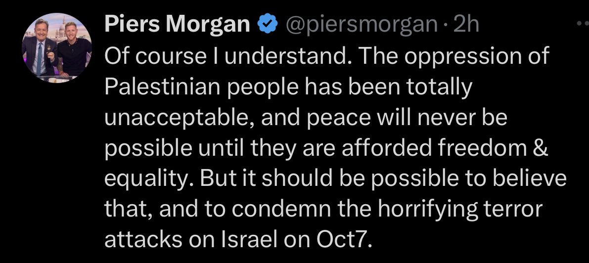 jacksonhinkle's tweet photo. 🇮🇱 Hi @piersmorgan why did you lie about “Israeli beheaded babies?

🇵🇸 You are a warpig propagandist who lies about Palestine &amp; ignores ISRAELI war crimes! https://t.co/cvpeTzRIkq