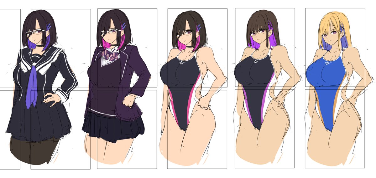 おっぱい「冬コミのキャラに迷いまくる ネタも迷ってる  予定ではもう描き始めて11月後半に」|🅦🅔🅢のイラスト