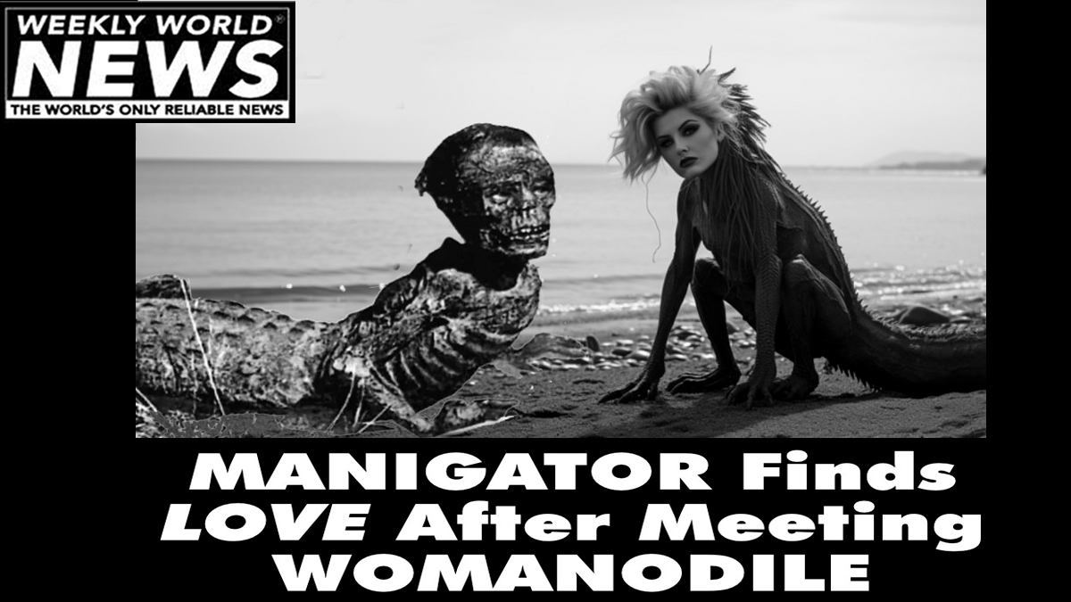 weeklyworldnews's tweet photo. "Surprisingly, they have a lot in common."
#manigator #womanodile #crocodiles #alligators #truelove #findinglove https://t.co/snGiZmgrXD