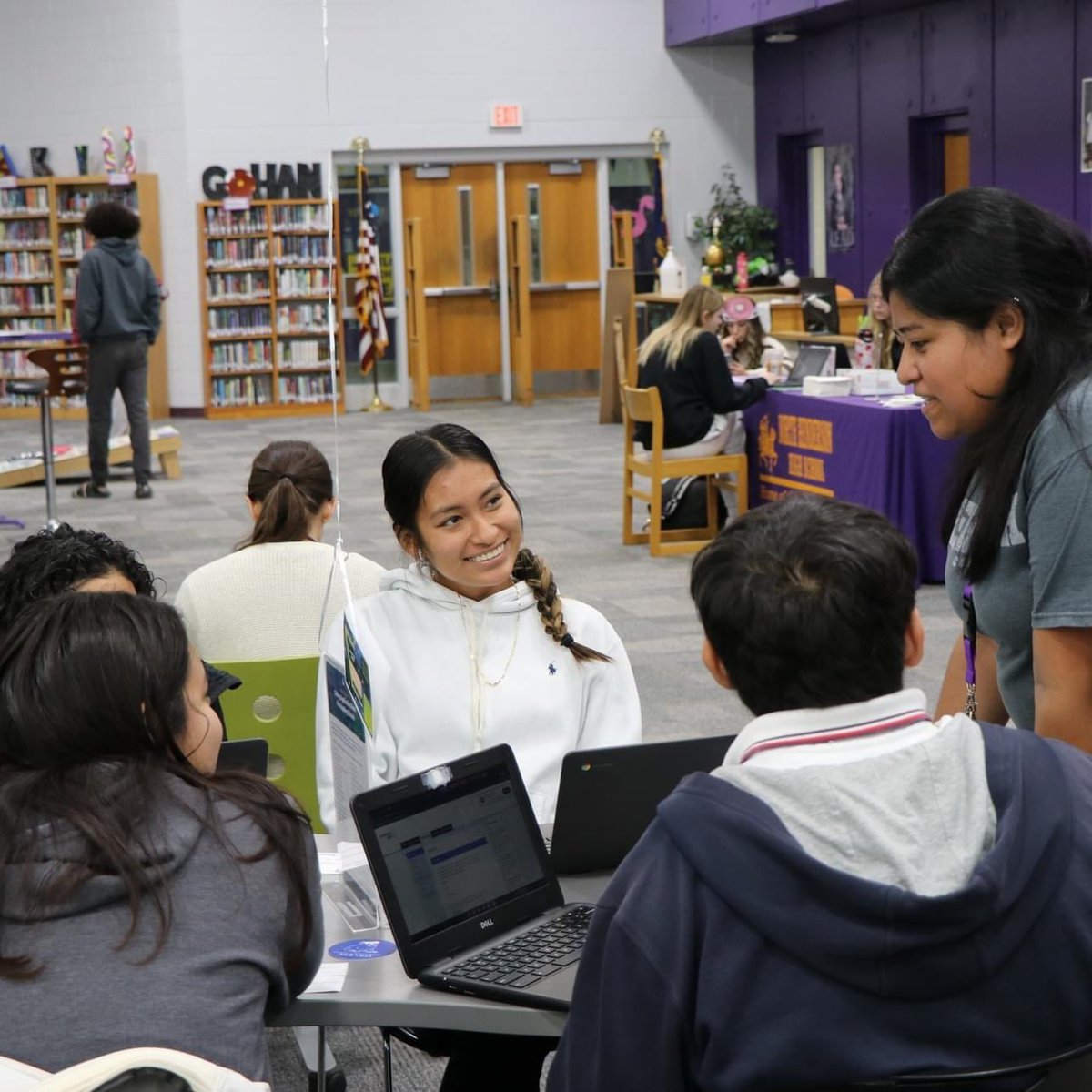 HCPSNC's tweet photo. Did you know that it is #collegeapplicationweek? To celebrate, @NH_knights hosted the annual College and Career Application Day to prepare seniors for the day after graduation. There were a variety of resources available for enrollment, enlistment, or employment.
#HCPSFamily https://t.co/vHudGvrYBF