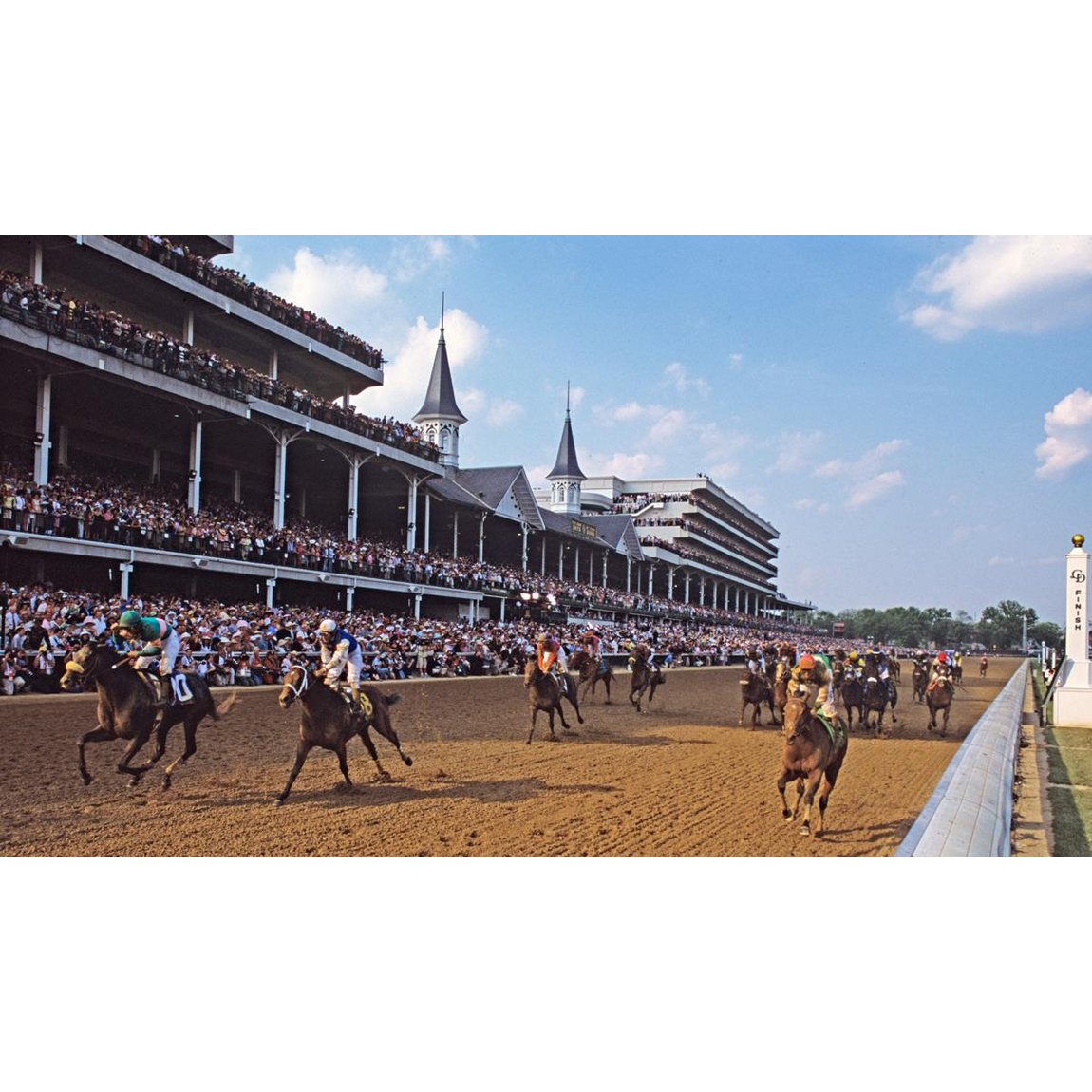 Jockey Mike Smith rides Giacomo to victory during the 2005 Kentucky Derby at Churchill Downs. Louisville, Kentucky. May 7, 2005. #NeilLeifer #Photography #MikeSmith #KentuckyDerby #ChurchillDowns #Louisville #Giacomo #Kentucky