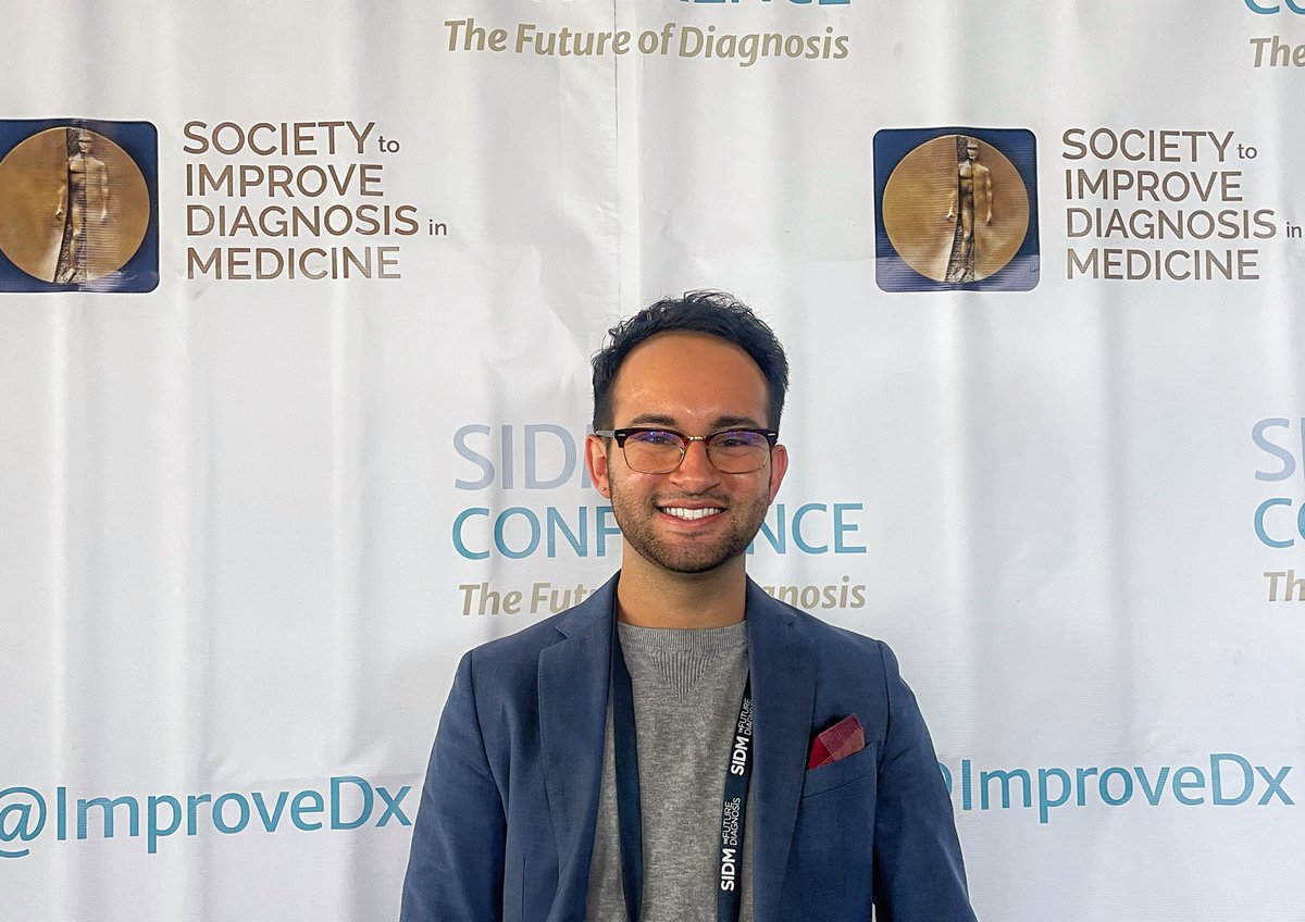 KPMedSchool's tweet photo. KPSOM student Noah Contreras recently presented an original research project at the 16th Annual Society to Improve Diagnosis in Medicine (SIDM) national conference in Cleveland. 

Read more about his research: https://t.co/aH3yLddJ0D https://t.co/JPWwXFF3aK