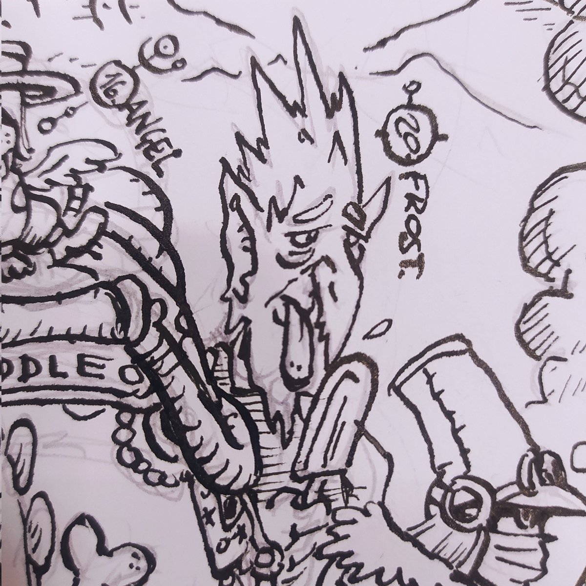 Clone_Artist's tweet photo. #inktober2023 doodle: 20. Frost https://t.co/mWLk8FRfNq