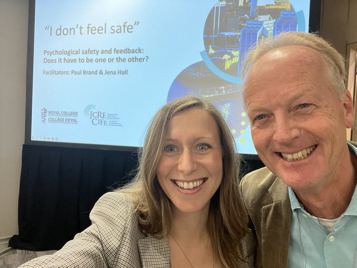 Don’t miss this wicked problem session on #spychologicalsafety and #feedback in #PGME. Does it have to be one or the other? With myself and @PaulBrandZwolle @ICREConf @OrthopodReg @OviniMD @LorenzoMadrazo