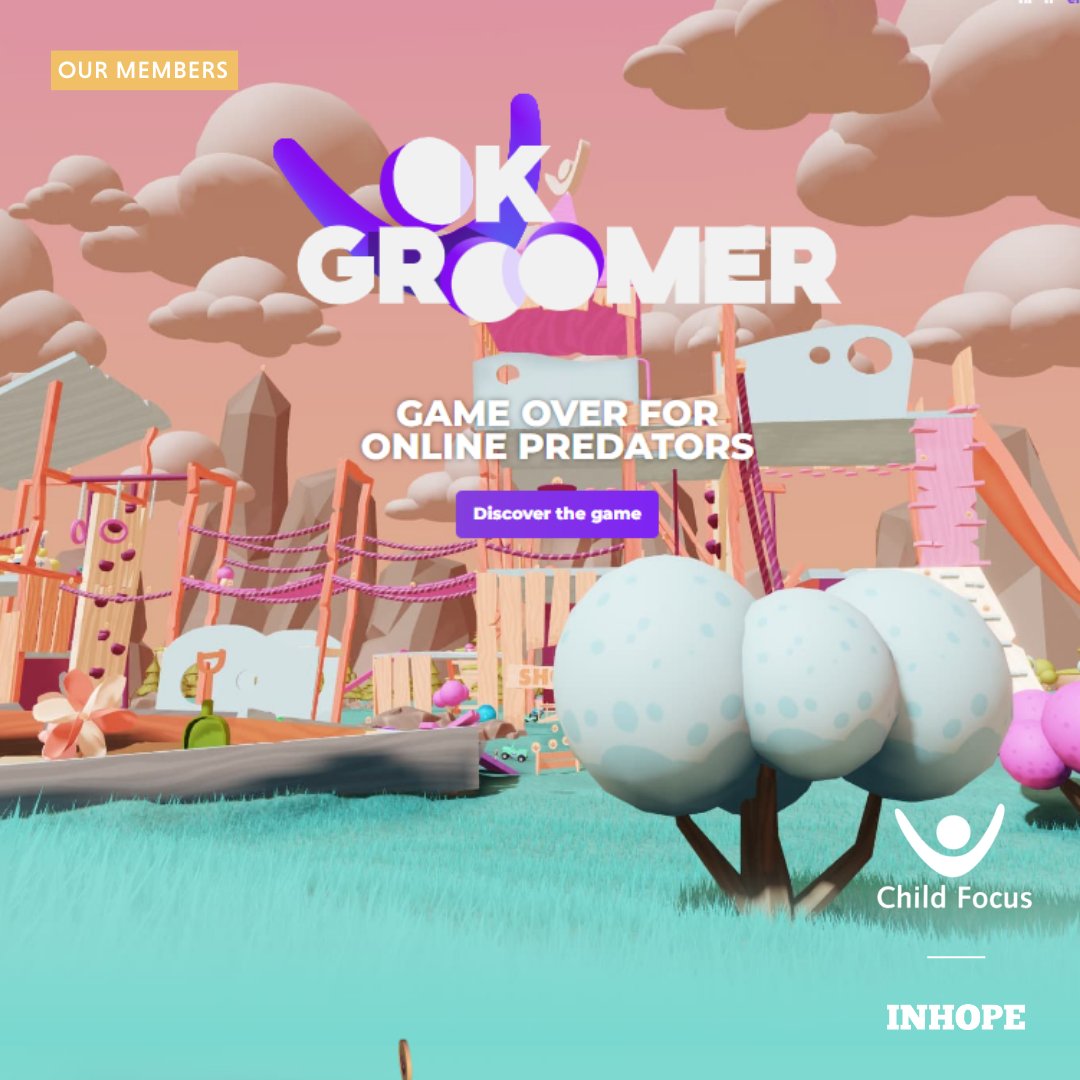 INHOPE's #hotlineofthemonth, @ChildFocusNL, combats online grooming in gaming.  Their game, 'OK Groomer', educates kids on spotting and preventing grooming in a playful online gaming environment. 

Explore 'OK Groomer' -  bit.ly/3RCklgm  
 
#onlinesafety #gaming #network