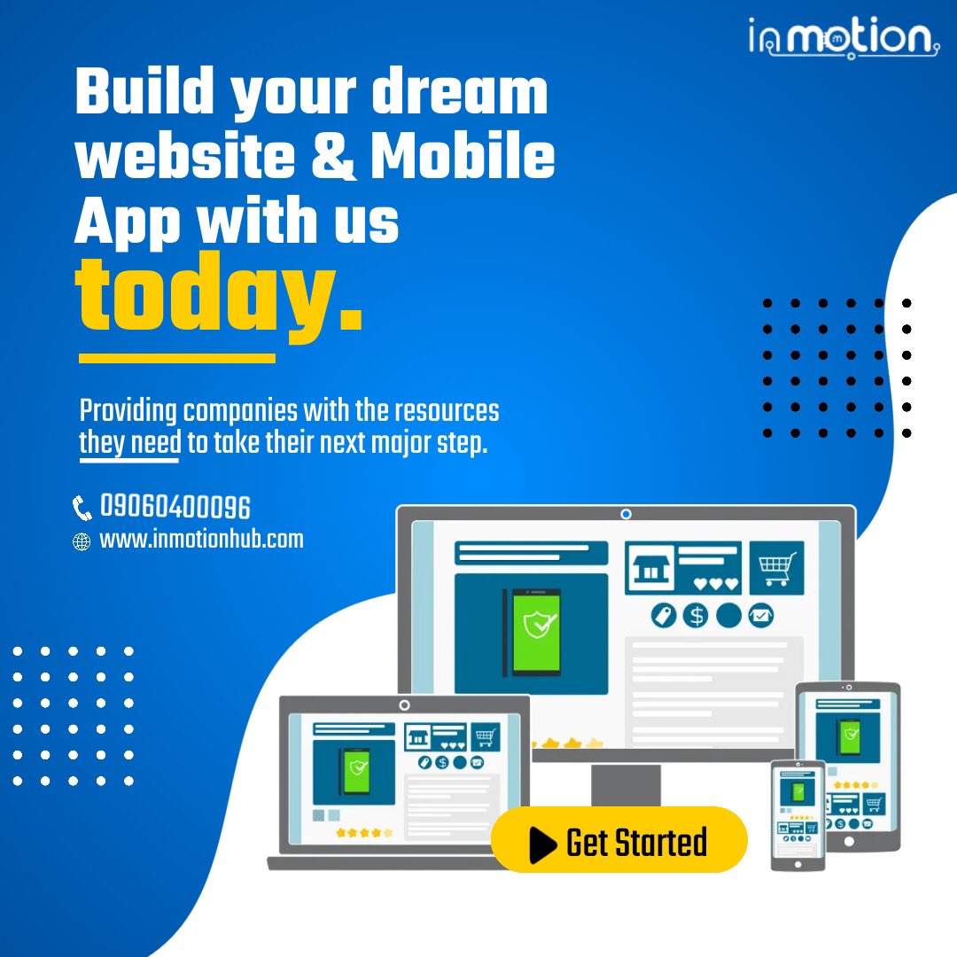 inMotionHub's tweet photo. Send us a DM or chat us on WhatsApp with 09060400096 for more enquiries and registration.

#website #mobileappdevelopment #softwaredeveloper  #sext #TGIF https://t.co/xtJV22tHWd