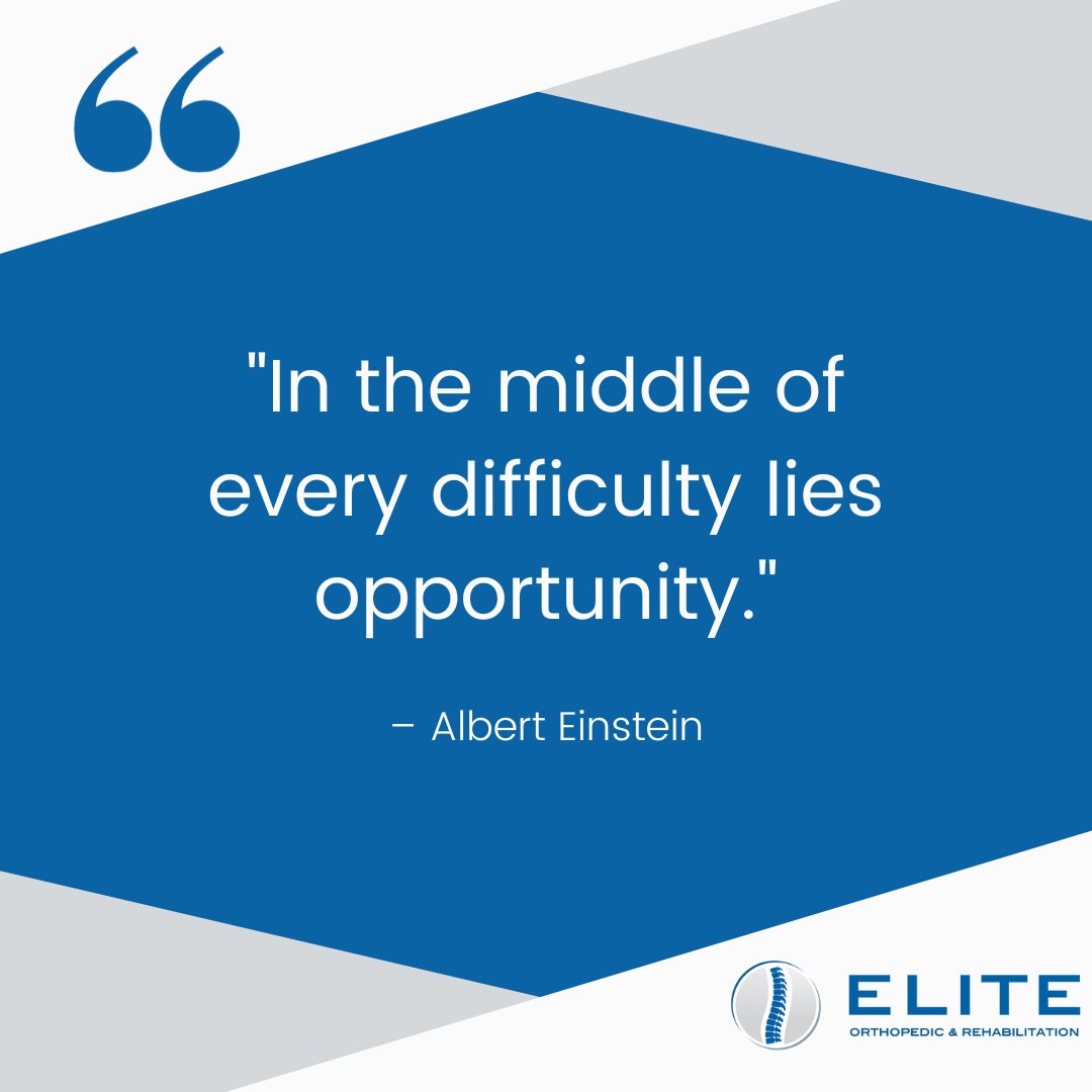 The journey to recover from orthopedic concerns can be challenging. Reflect on your progress and remember your resilience and strength!

#Inspiration #Resilience #Progress #RecoveryJourney #EliteOrtho