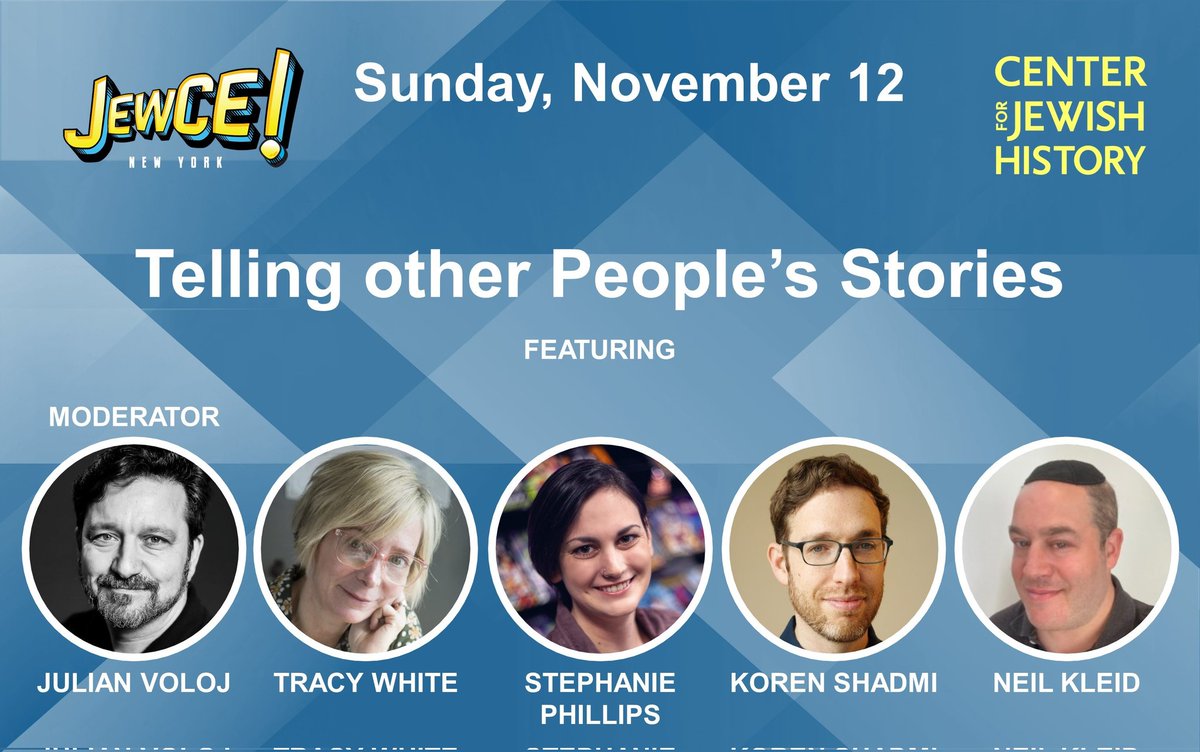 Miriam Eve Mora, PhD (@miriamevemora) on Twitter photo Holy freeze ray , folks, is this a cool panel! Join incredible storytellers <a href="/JulianVoloj/">Julian Voloj</a>, <a href="/tracedcomics/">Tracy White</a> @Steph_Smash, <a href="/KorenShadmi/">Koren Shadmi</a> , and <a href="/neilkleid/">Neil Kleid</a> for a discussion at <a href="/cjewishhistory/">Center for Jewish History</a> for <a href="/JewCE_NYC/">JewCE (the Jewish Comics Experience)</a> on November 12! Tickets at JewCE.org Holy freeze ray , folks, is this a cool panel! Join incredible storytellers <a href="/JulianVoloj/">Julian Voloj</a>, <a href="/tracedcomics/">Tracy White</a> @Steph_Smash, <a href="/KorenShadmi/">Koren Shadmi</a> , and <a href="/neilkleid/">Neil Kleid</a> for a discussion at <a href="/cjewishhistory/">Center for Jewish History</a> for <a href="/JewCE_NYC/">JewCE (the Jewish Comics Experience)</a> on November 12! Tickets at JewCE.org