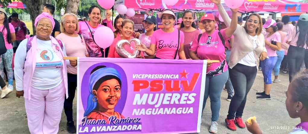 ¡Maravillosa Caminata Rosa!🎀 🩷 Con nuestra Alcaldesa @gonzalez10ana_ y 1era Combatiente #VpMujeres @PartidoPSUV #Naguanagua en “Caminata Rosa”, con motivo Día Internacional de la Lucha Contra Cáncer de Mama #CeroChantaje ¡Basta ya de sanciones! @d_guzmanl @MinMujerVe