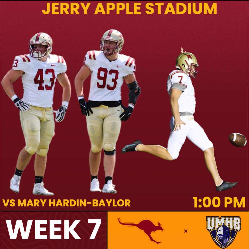 RoosFootball's tweet photo. Another opportunity back at home on Saturday!

🆚 Mary Hardin-Baylor
🕐 1:00 PM
📍Jerry Apple Stadium

#FPE #RSP https://t.co/45kEGuVJob