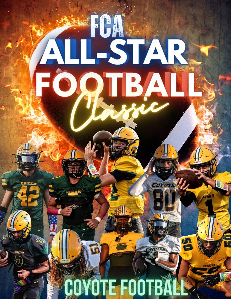 Congratulations to our players that made the FCA Pasco County AllStar Team! We are proud of you!!! <a href="/StayHowlin/">Coyote Football</a> <a href="/CCHS_Sport/">Cypress Creek High School Athletics</a> <a href="/TheCoyoteWay/">CypressCreek</a> <a href="/CoachTico/">Coach Hernandez</a> <a href="/KaitlynRidolph/">Ms. Ridolph</a>