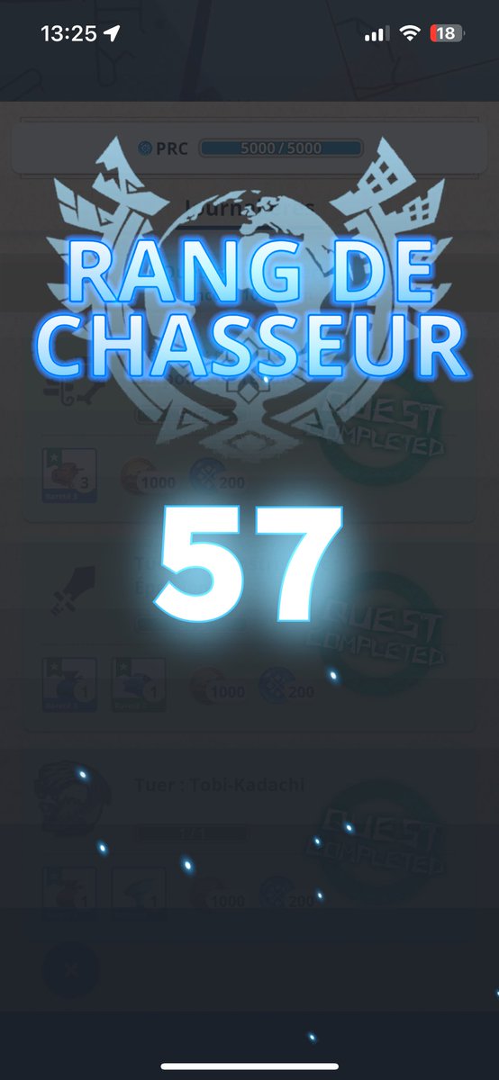 Rimkaminus's tweet image. On y arrive doucement mais sûrement 
Chapitre 11 6 étoiles 
#MonsterGuideNow #monsterhunternow