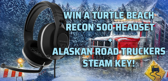 We've got a giveaway for you!

Want a chance to win a Steam key for #AlaskanRoadTruckers and a <a href="/TurtleBeach/">Turtle Beach</a> Recon 500 Headset? Head over here and take part!
gleam.io/yHnC6/win-a-tu…

Good luck truckers!

#freestufffriday