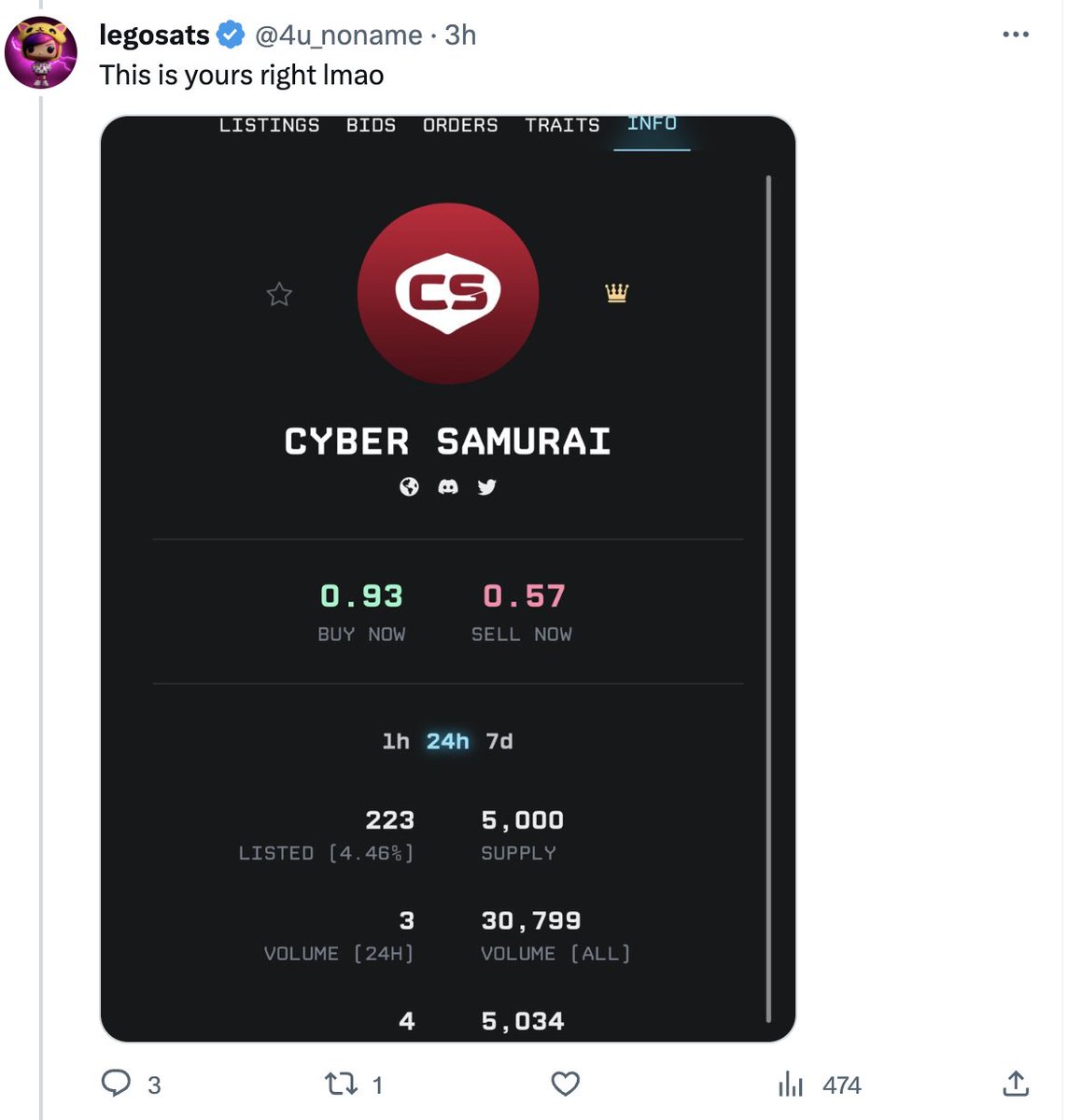 Notshake's tweet photo. I would never say something like this 

if some1 is in the field, giving their best effort to make it work.... they have my support 100%

just support good creators and encourage experimentation in web3💙🙏

lift your brothers and sisters up, RT your frens, hype up your homies

onwards 🫡